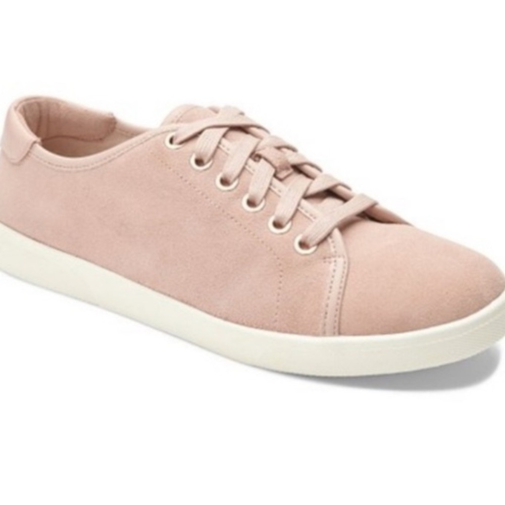 Vionic Sunny Brinley - Women's Water Resistant Suede light Pink Sneaker 7
